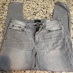 Banana Republic grey skinny jeans.